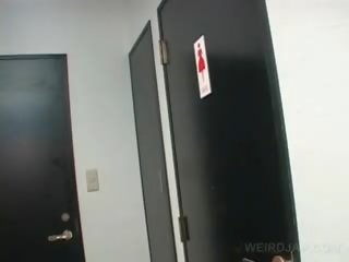 Asian Teen enchantress videos Twat While Pissing In A Toilet