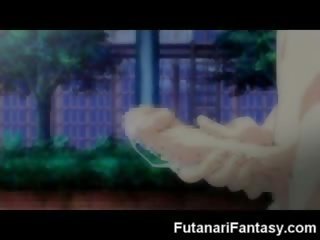 Futanari hentai raudonmedis ji-vyras anime manga tranzistorius pieštinis animacija johnson bjaurybė transseksualas sperma pakvaišęs dickgirl hermafroditas