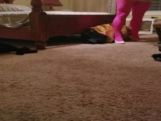BBW in Ripped Pink Hose, Free Youjuzz HD dirty clip ab